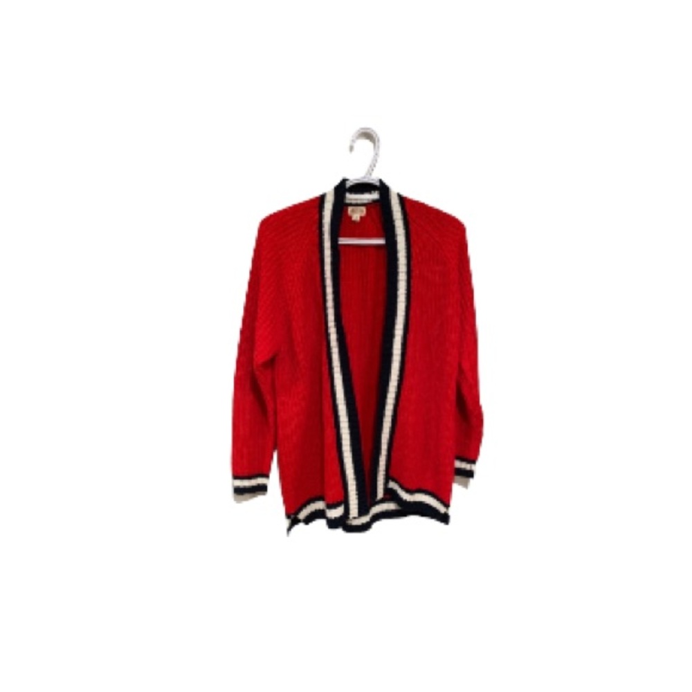 Ben Sherman Long Red Cardigan - Women’s Size Small